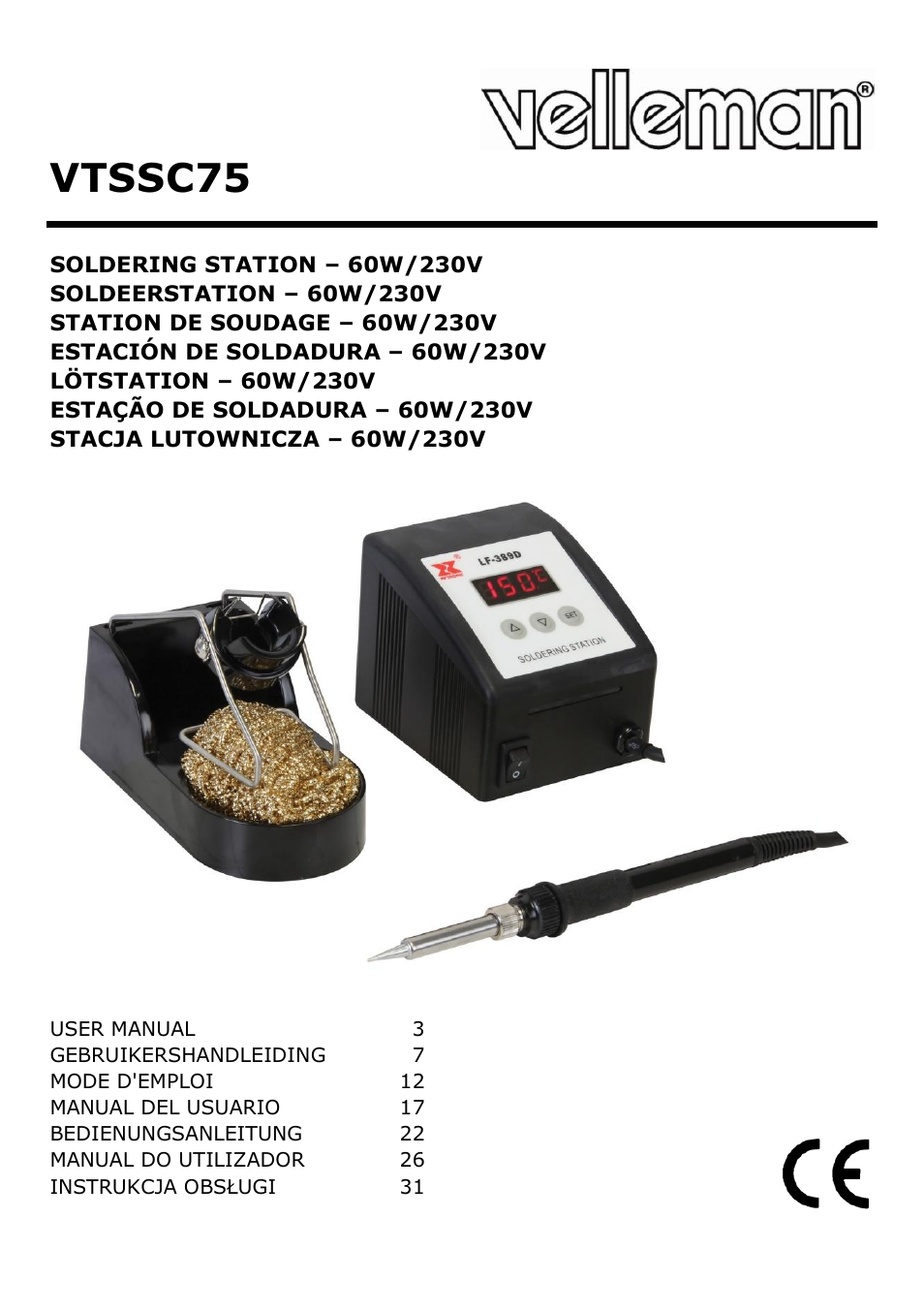 Velleman VTSSC75 User Manual | 39 pages