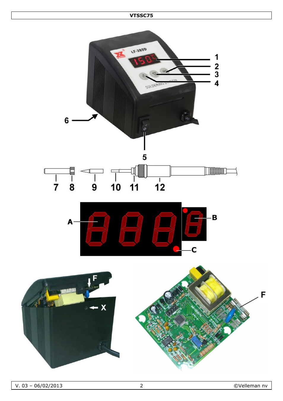 Velleman VTSSC75 User Manual | Page 2 / 39