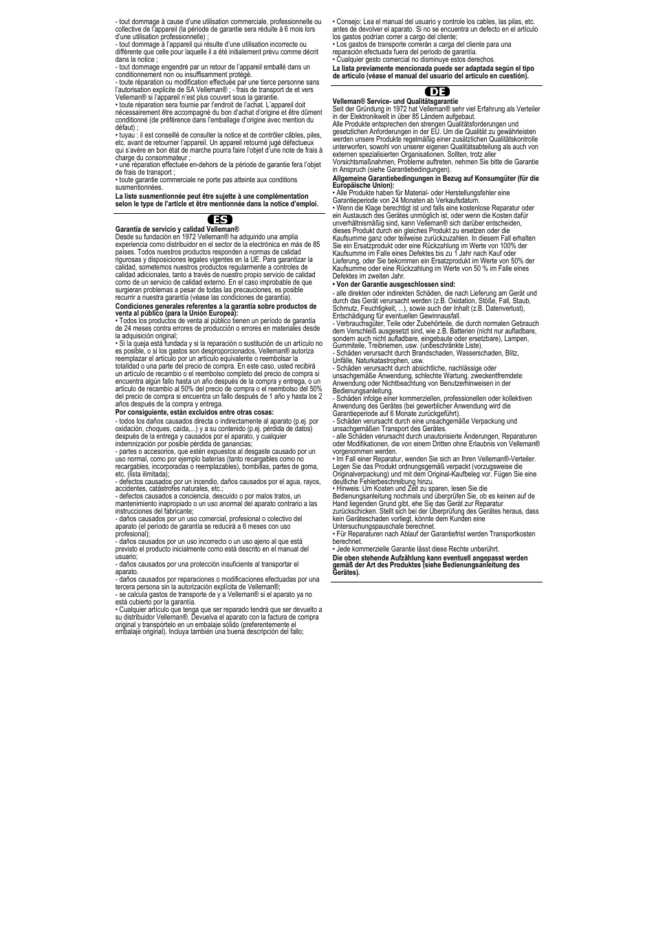 Velleman VTSSC75 User Manual | Page 38 / 39
