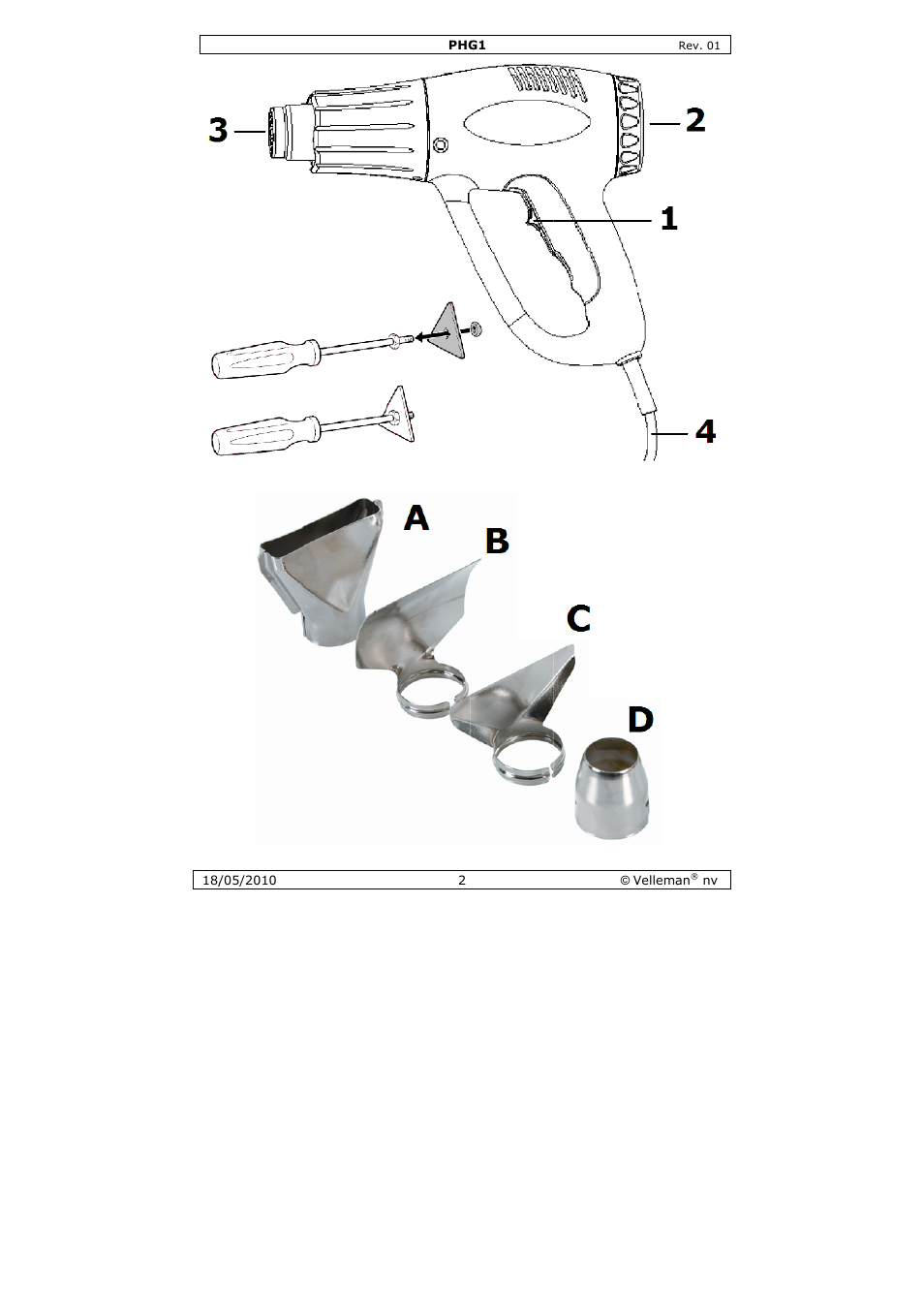 Velleman PHG1 User Manual | Page 2 / 32