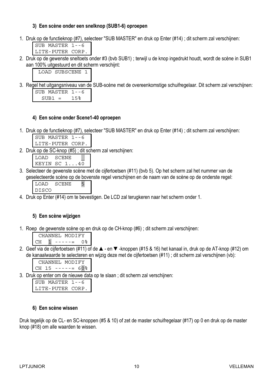 Velleman LPTJUNIOR User Manual | Page 10 / 33