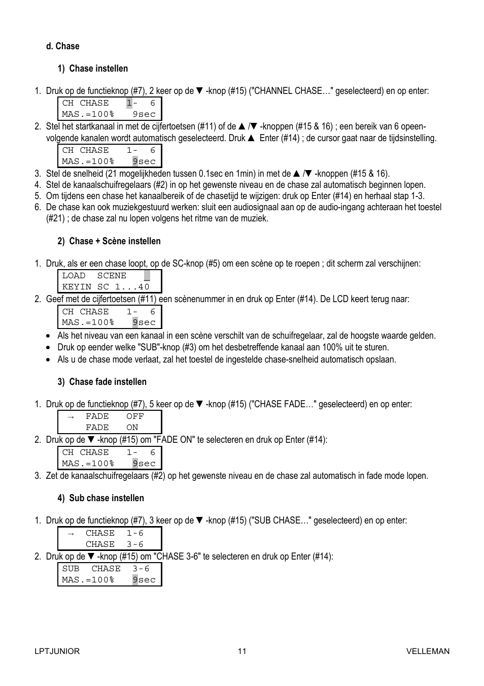 Velleman LPTJUNIOR User Manual | Page 11 / 33