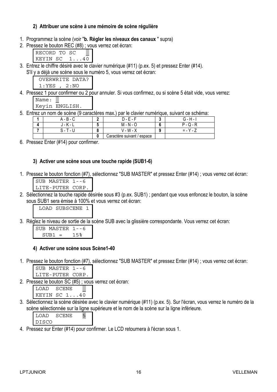 Velleman LPTJUNIOR User Manual | Page 16 / 33