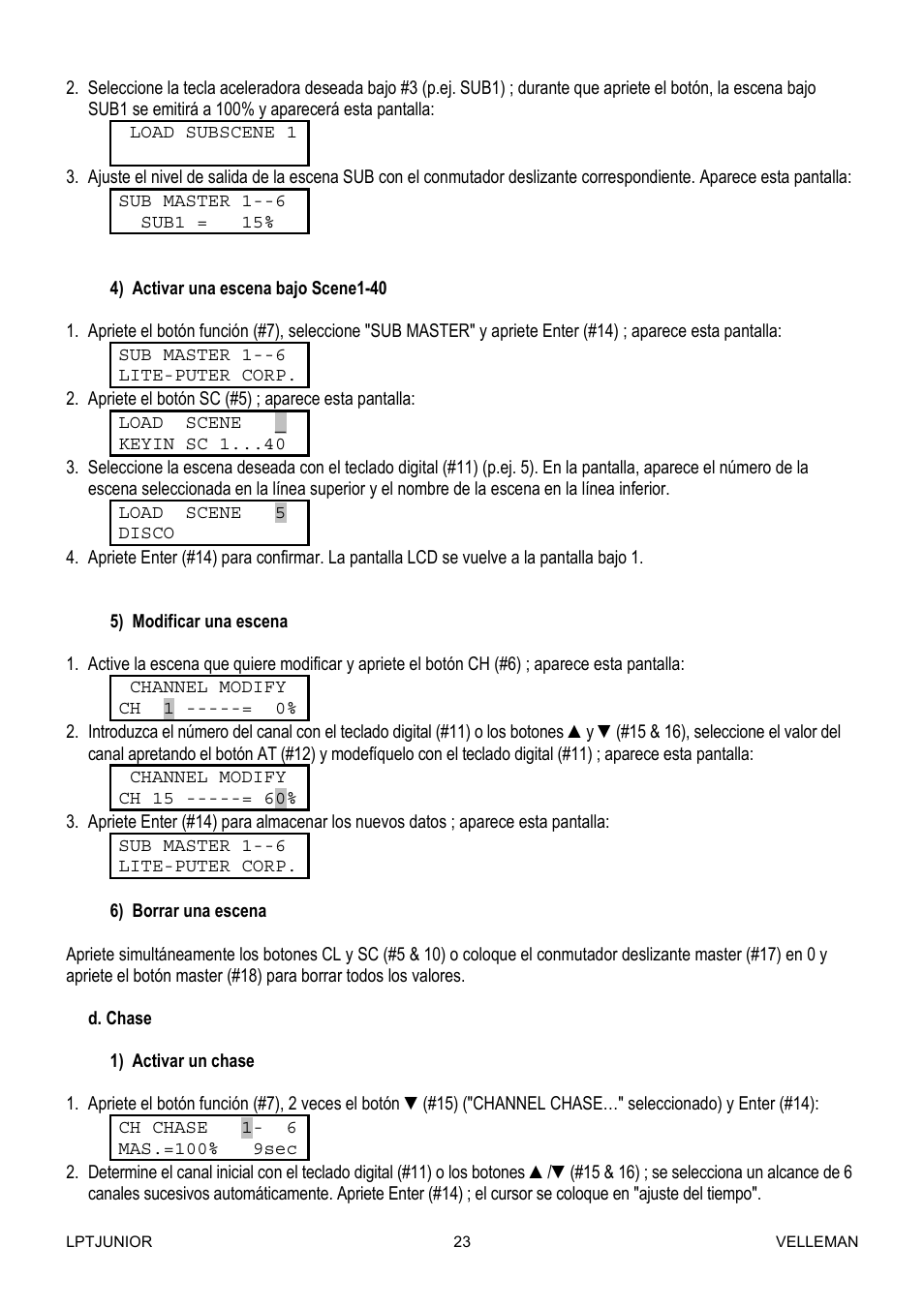 Velleman LPTJUNIOR User Manual | Page 23 / 33