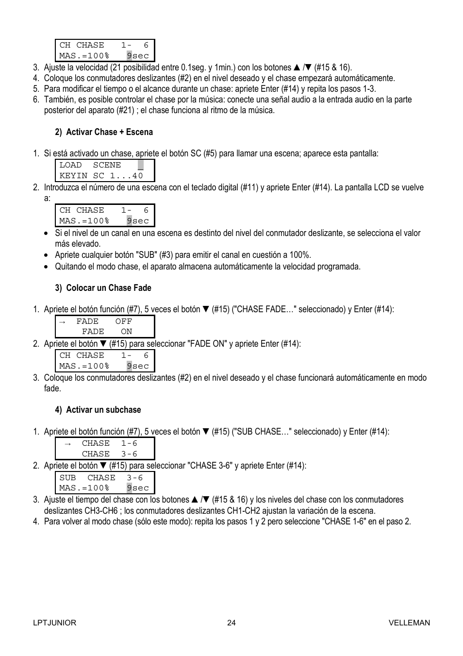 Velleman LPTJUNIOR User Manual | Page 24 / 33