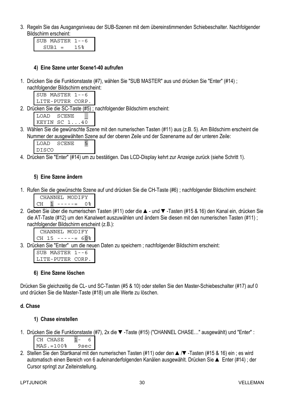 Velleman LPTJUNIOR User Manual | Page 30 / 33