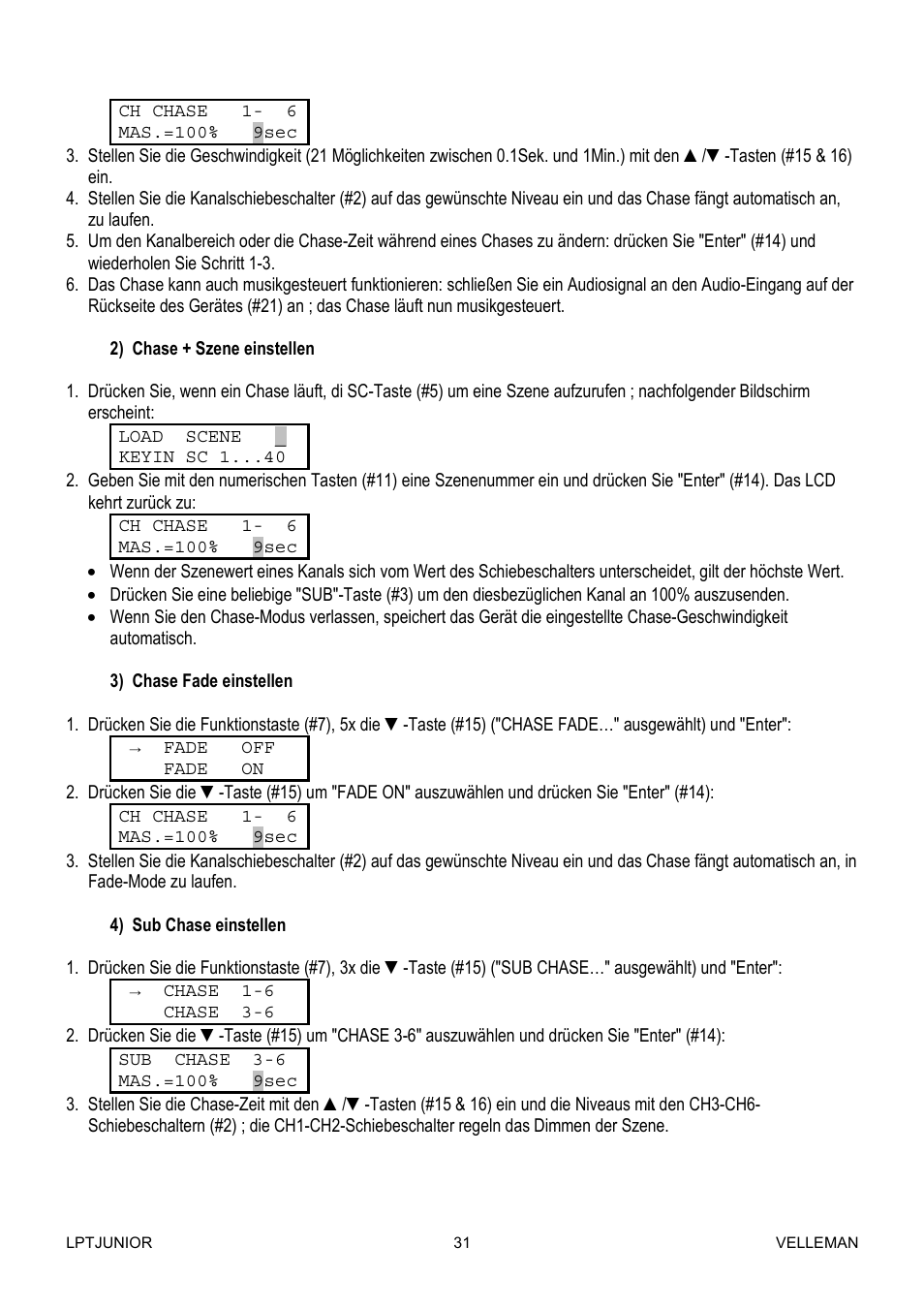 Velleman LPTJUNIOR User Manual | Page 31 / 33