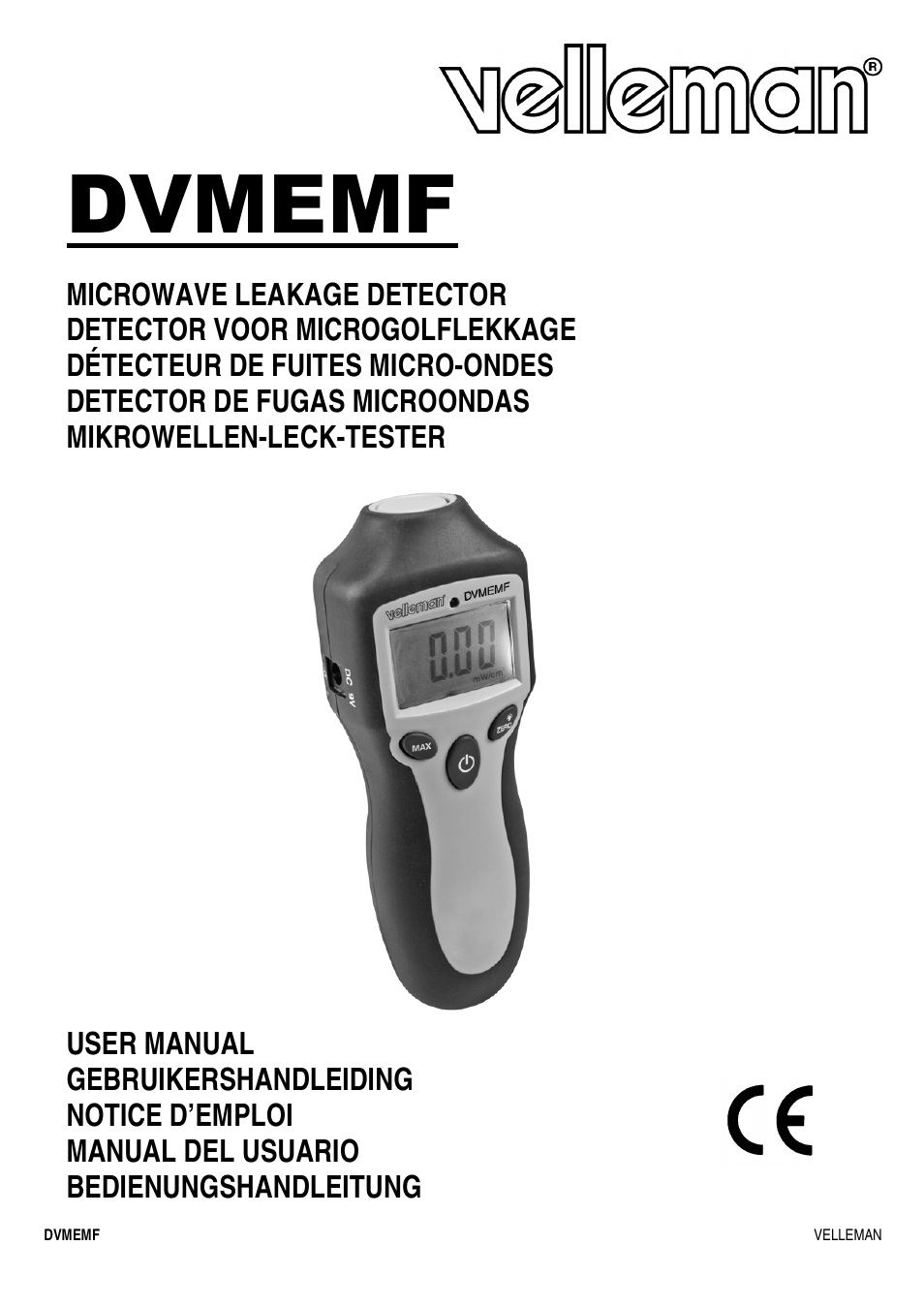 Velleman DVMEMF User Manual | 7 pages