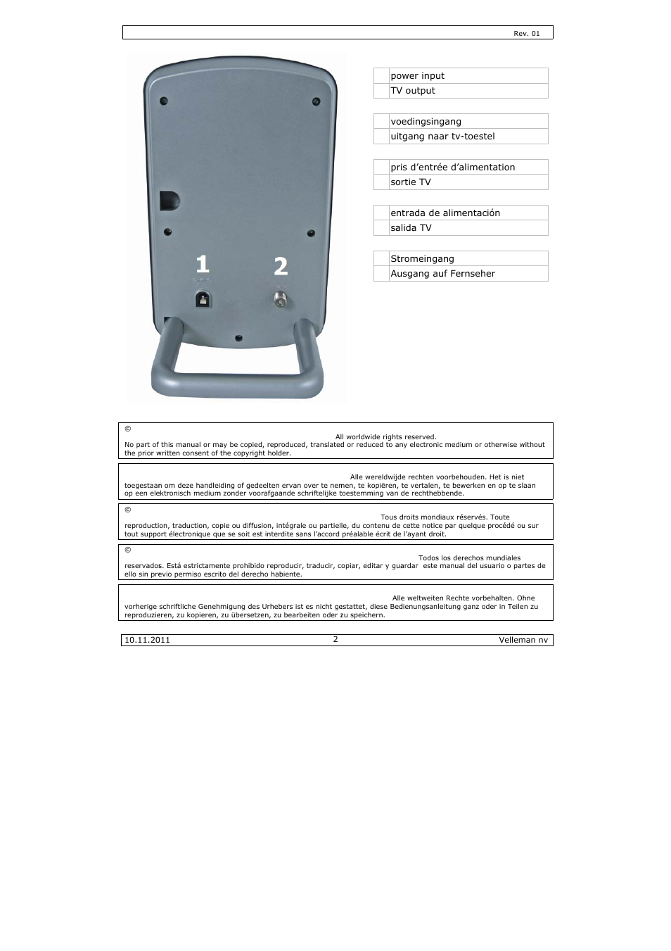 Velleman ANTDVBT5 User Manual | Page 2 / 11