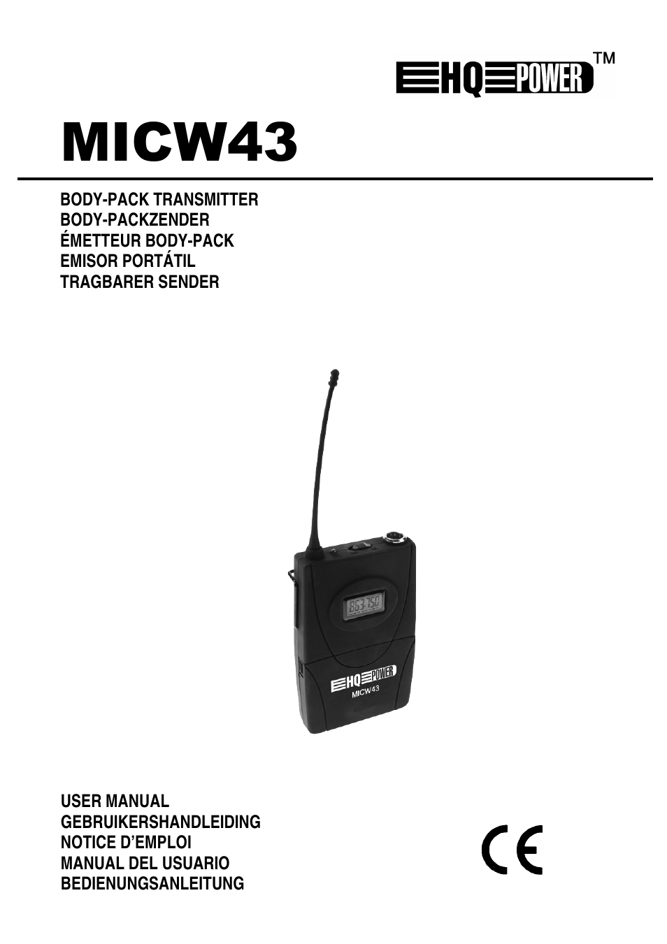 Velleman MICW43 User Manual | 16 pages