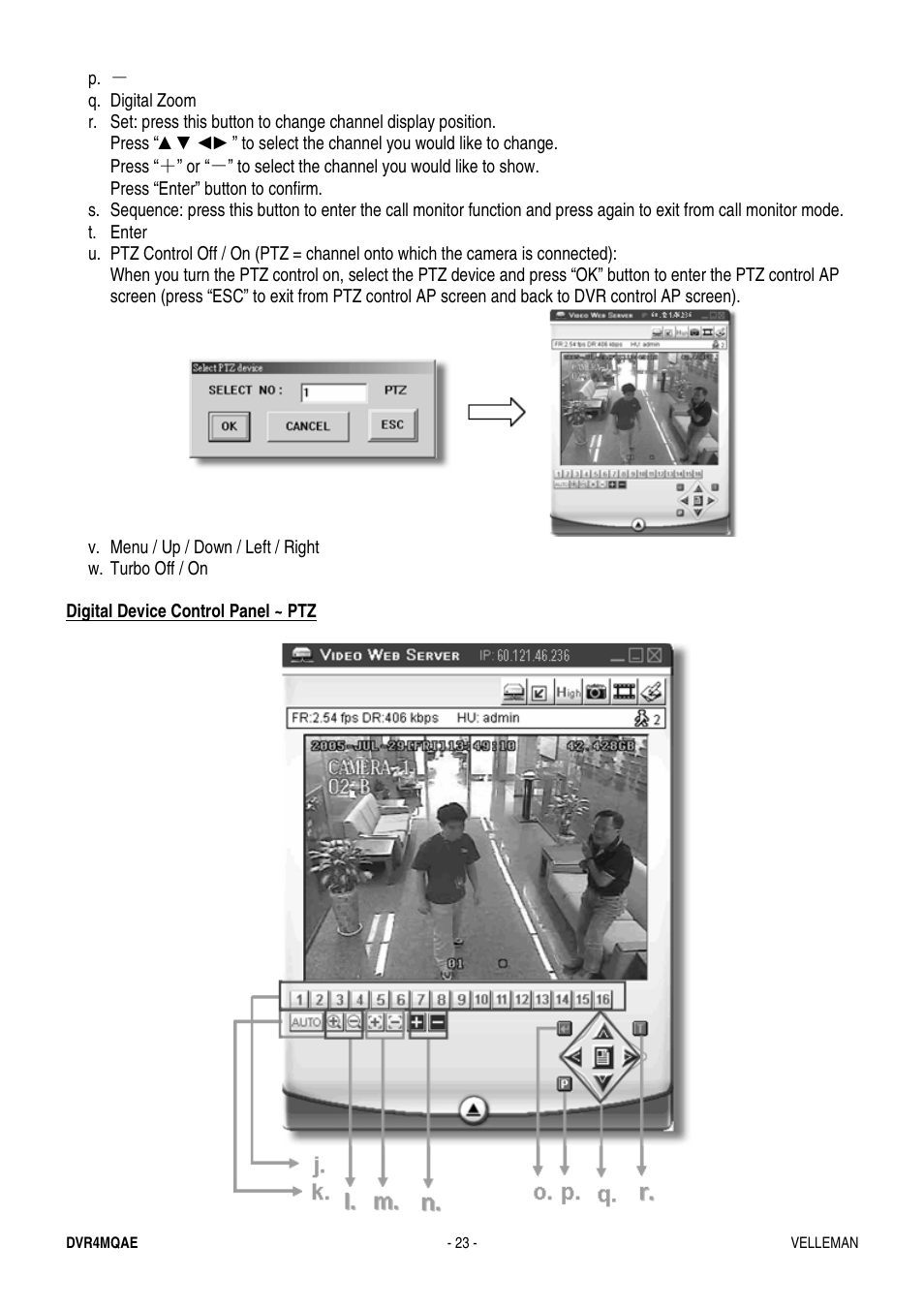 Velleman DVR4MQAE User Manual | Page 23 / 38