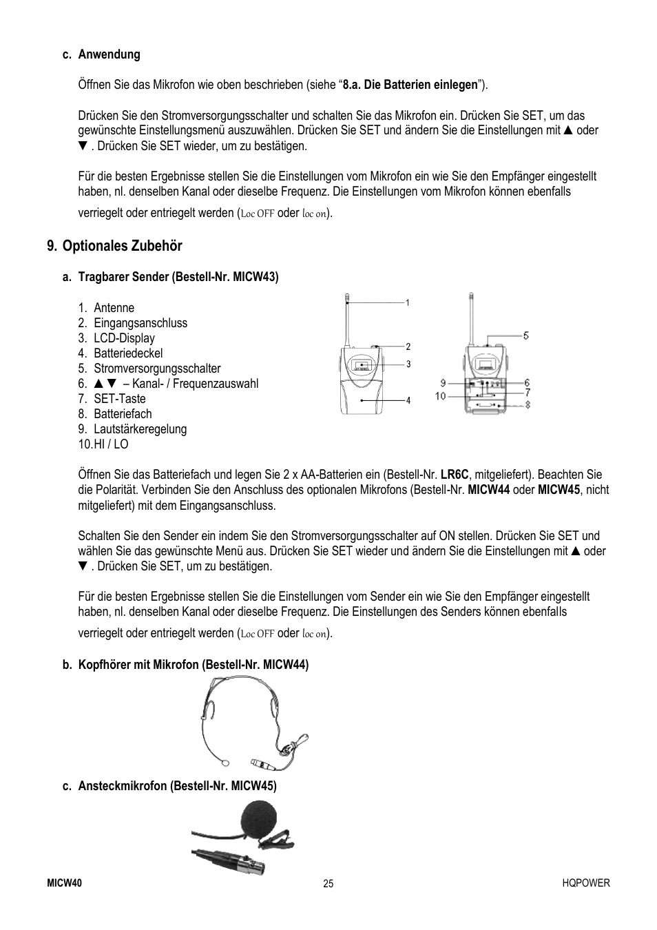 Velleman MICW40 User Manual | Page 25 / 30