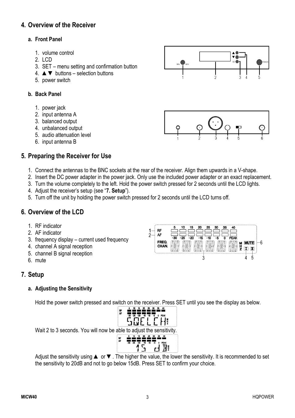 Velleman MICW40 User Manual | Page 3 / 30