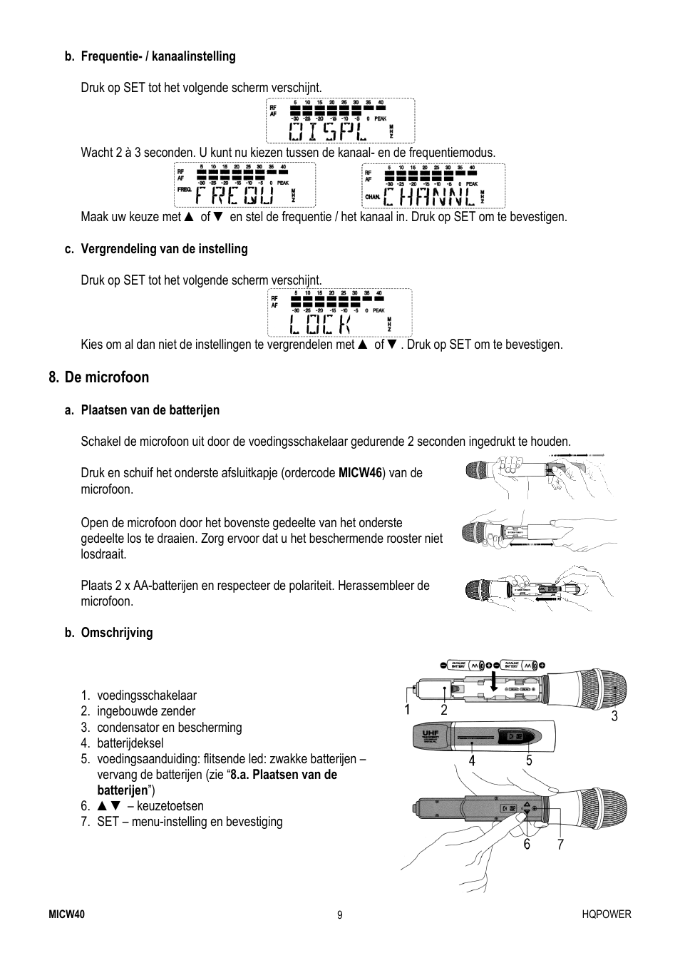 Velleman MICW40 User Manual | Page 9 / 30