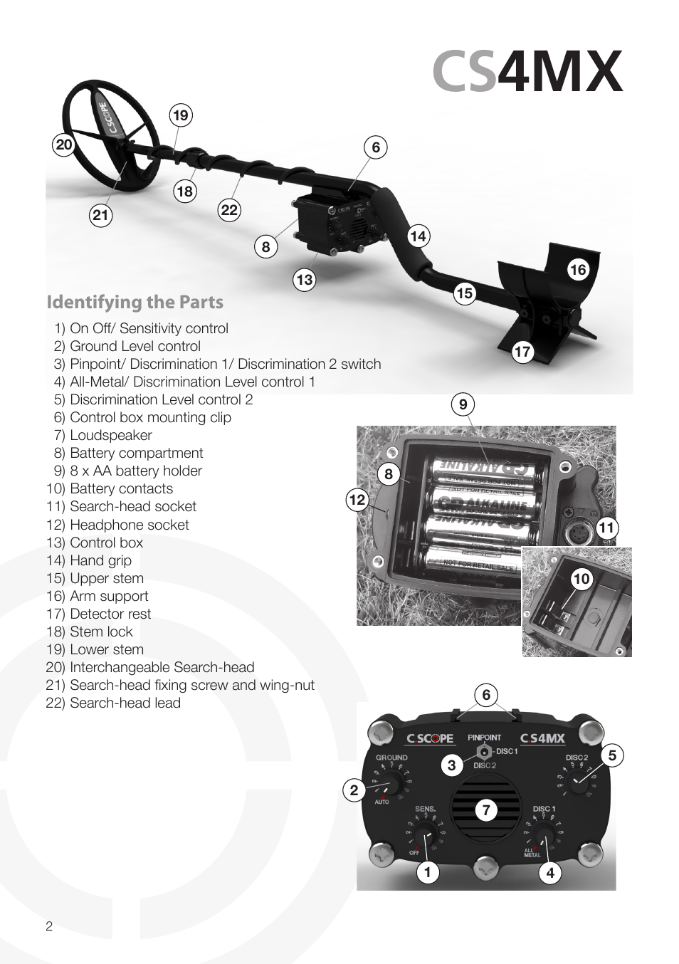 Cs 4mx | Velleman CS4MX-I User Manual | Page 2 / 12