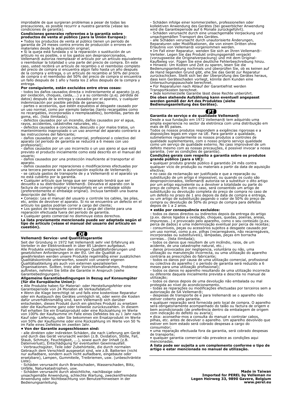 Velleman EP-101 User Manual | Page 6 / 6