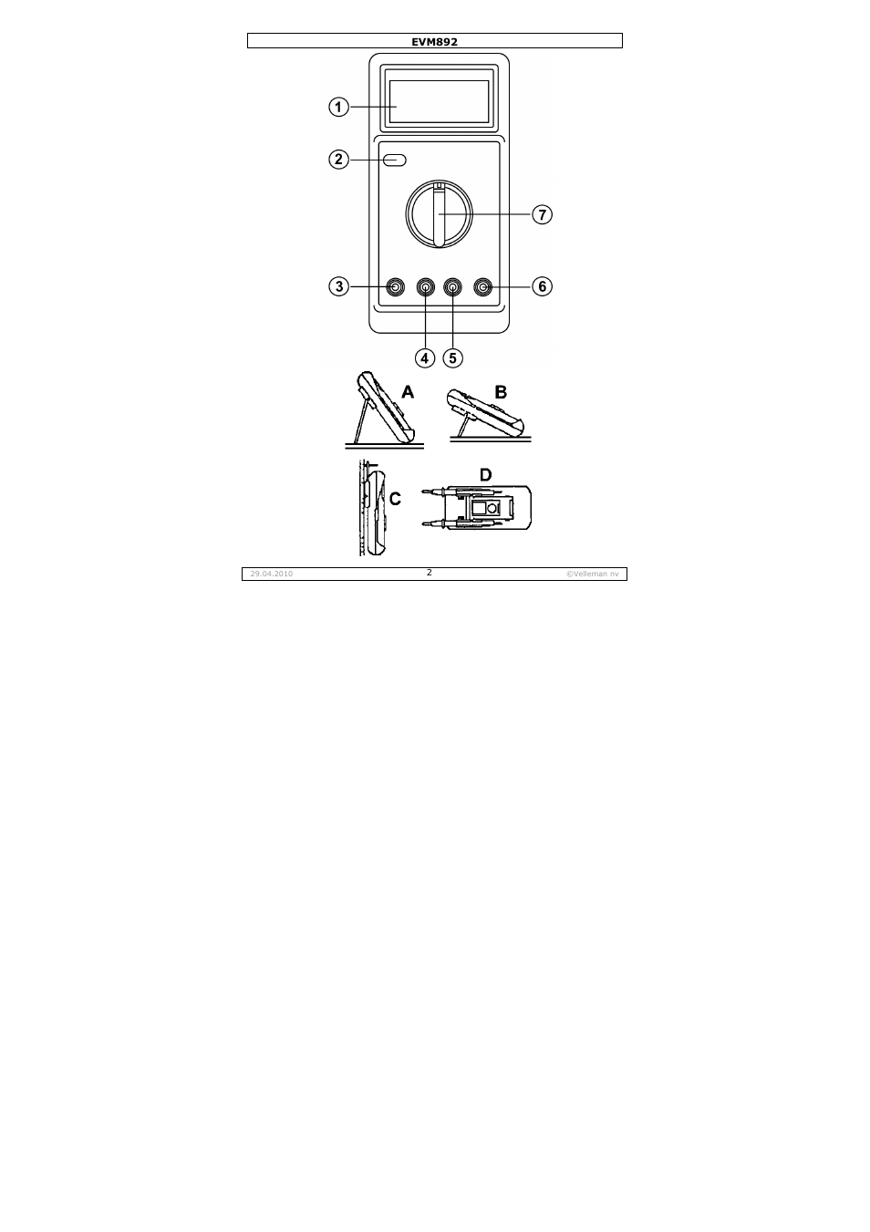 Velleman EVM892 User Manual | Page 2 / 80