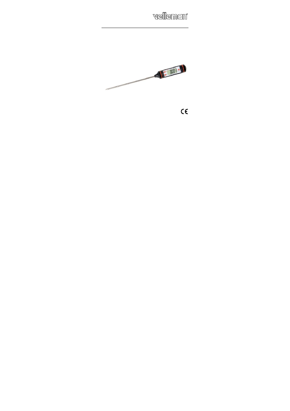 Velleman DTP6 User Manual | 16 pages