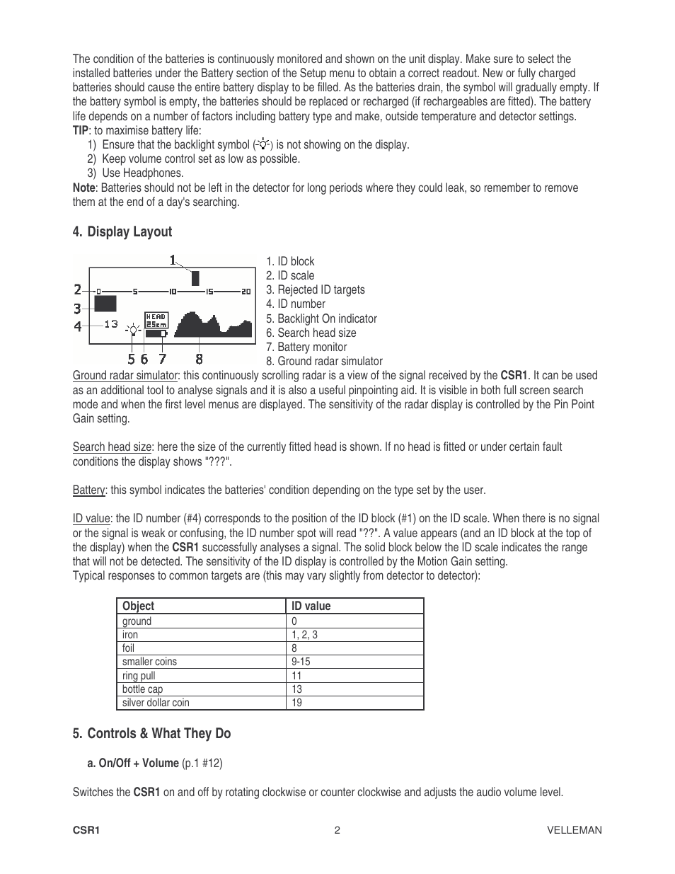 Velleman CSR1 User Manual | Page 2 / 56