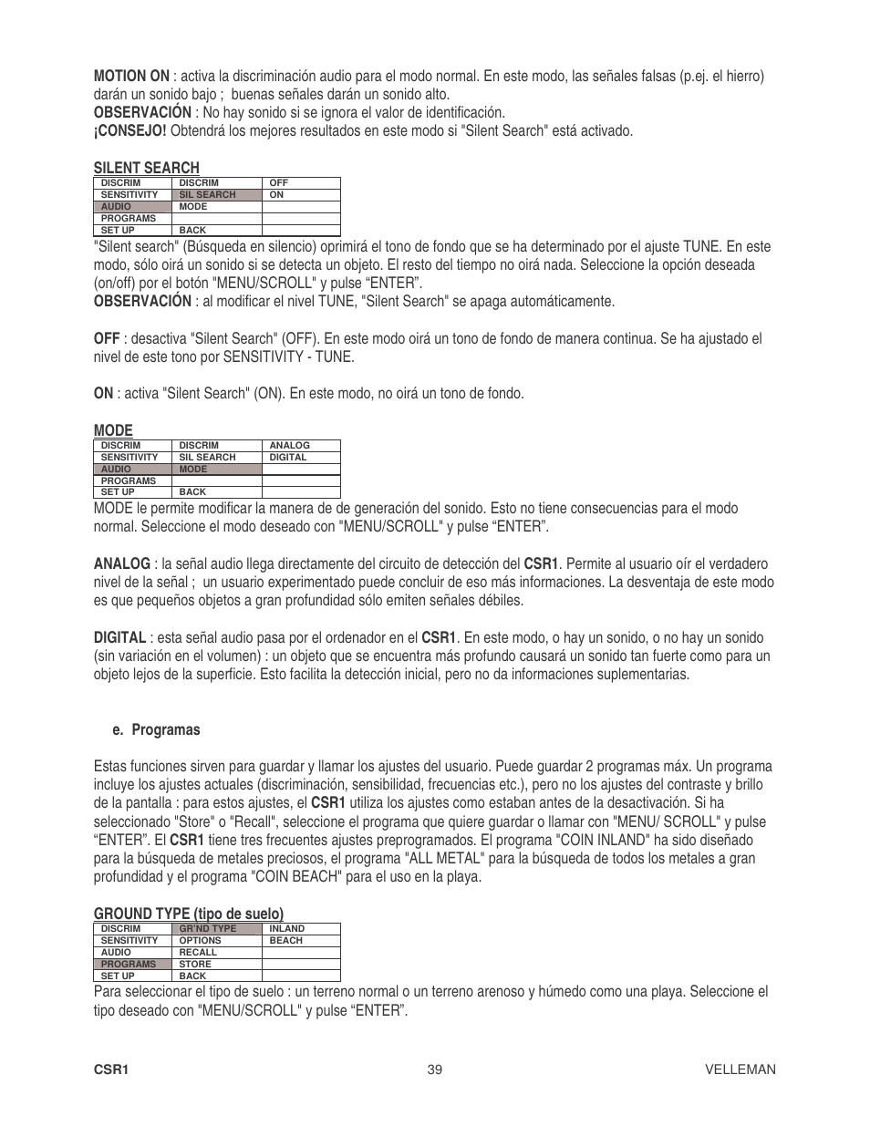Velleman CSR1 User Manual | Page 39 / 56
