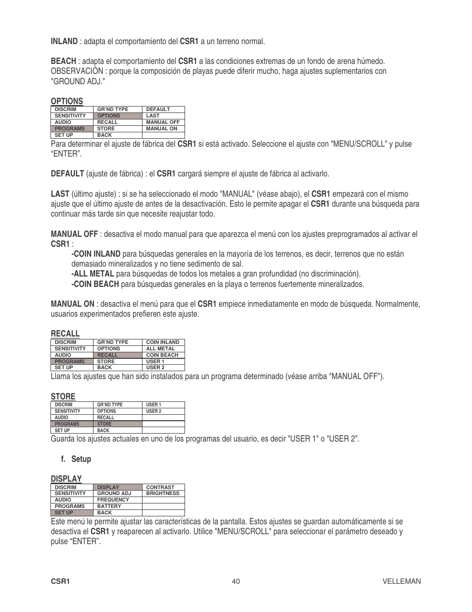 Velleman CSR1 User Manual | Page 40 / 56