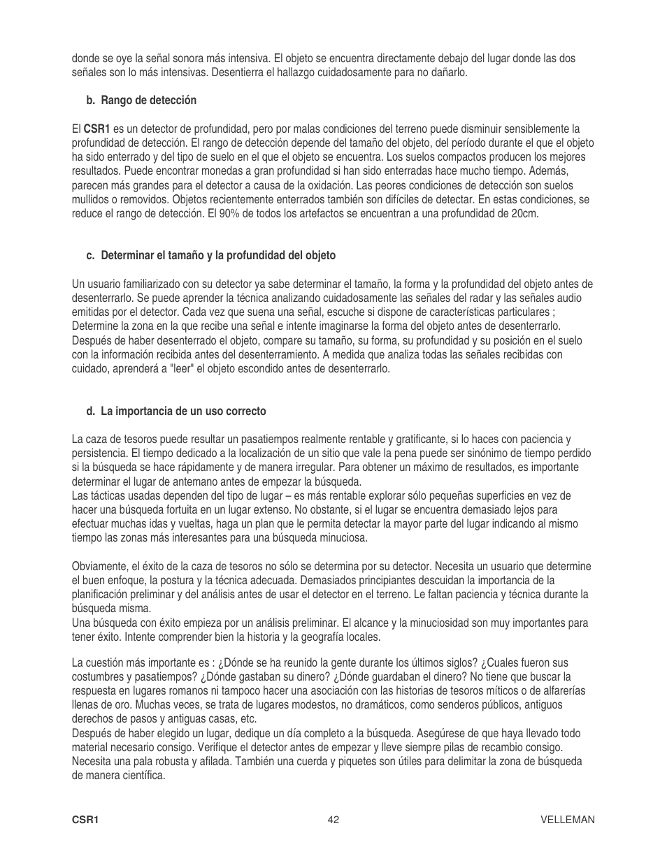 Velleman CSR1 User Manual | Page 42 / 56