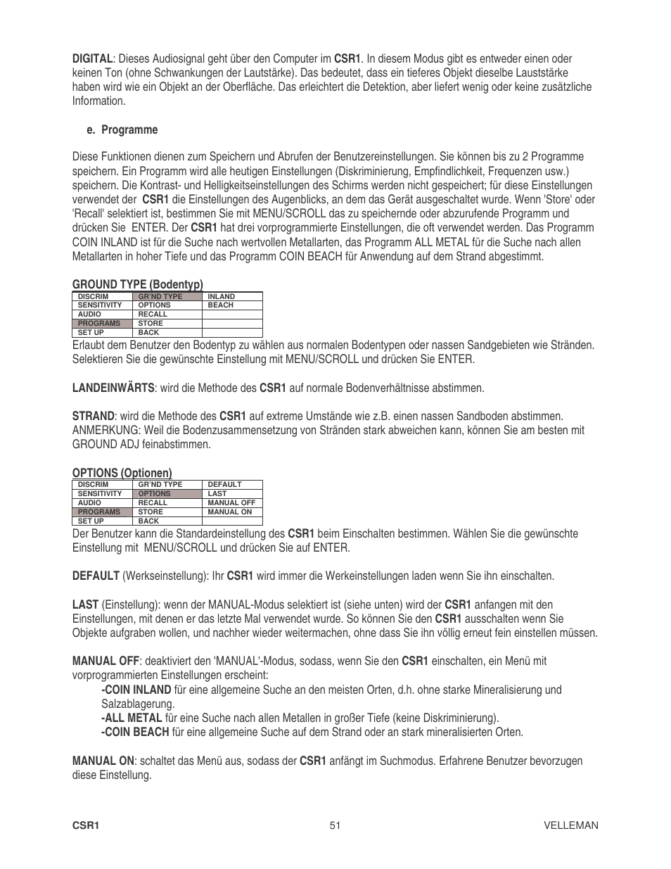 Velleman CSR1 User Manual | Page 51 / 56