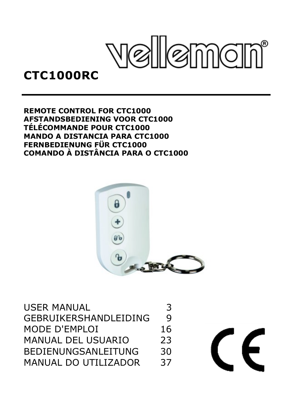 Velleman CTC1000RC User Manual | 51 pages