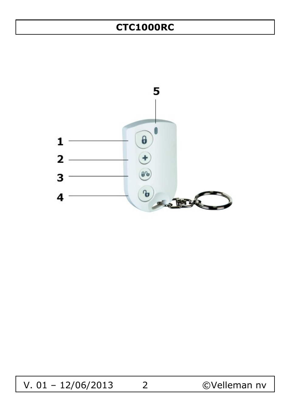 Velleman CTC1000RC User Manual | Page 2 / 51