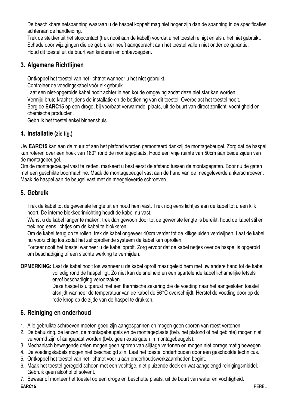 Velleman EARC15 User Manual | Page 7 / 11