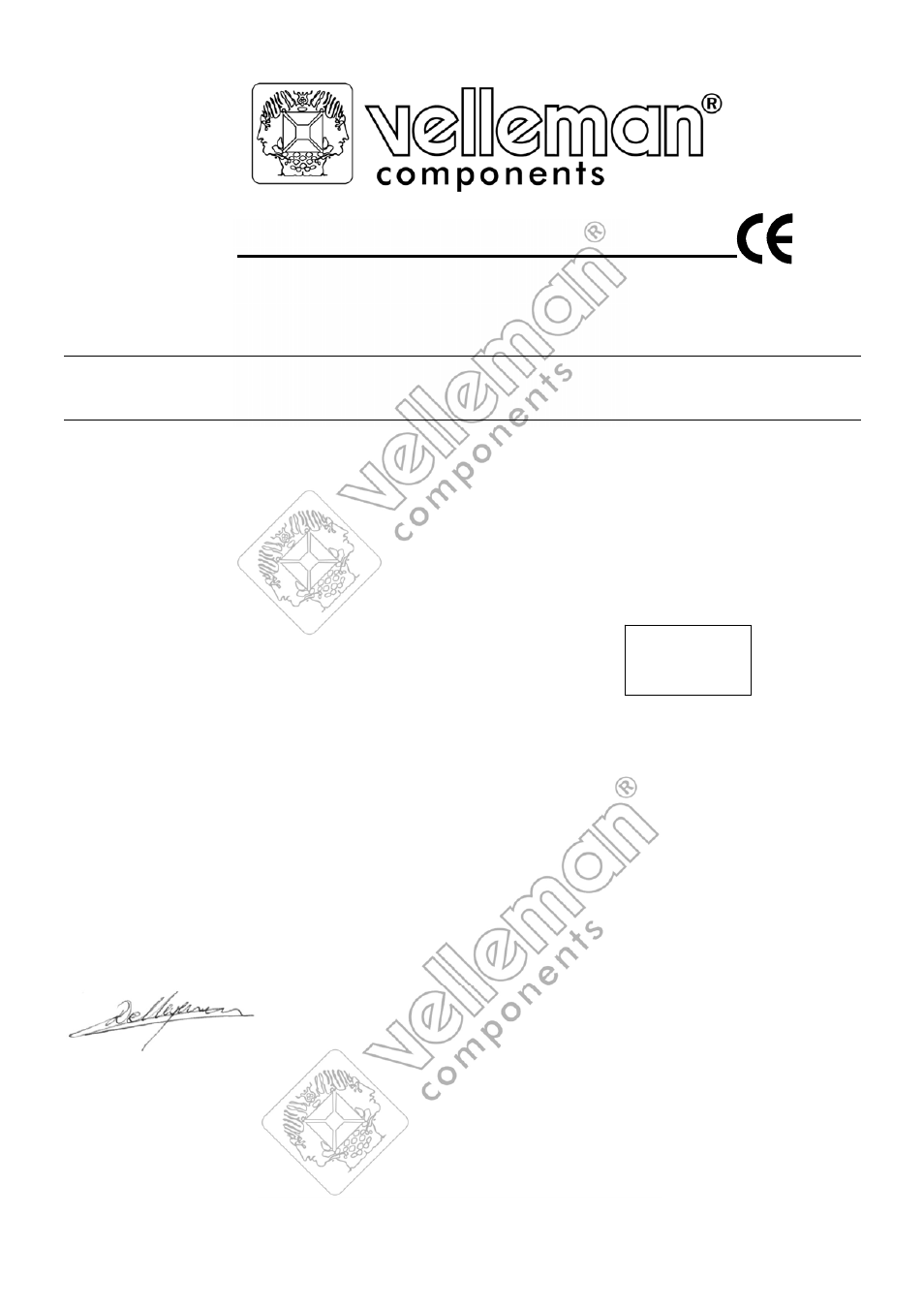 Ec declaration of conformity | Velleman HAM1000WS User Manual | Page 29 / 32