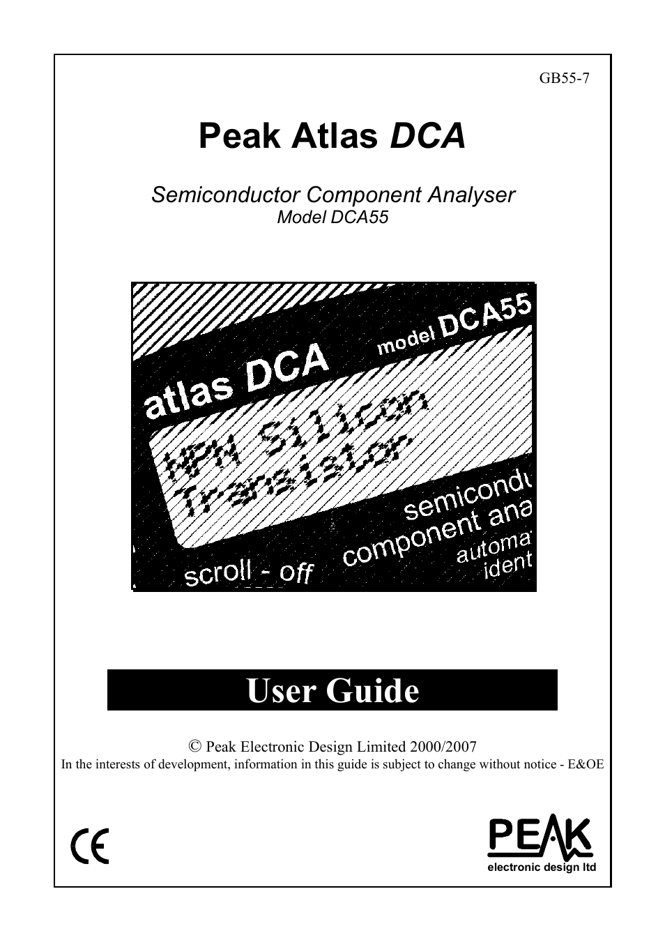 Velleman DCA55 User Manual | 26 pages