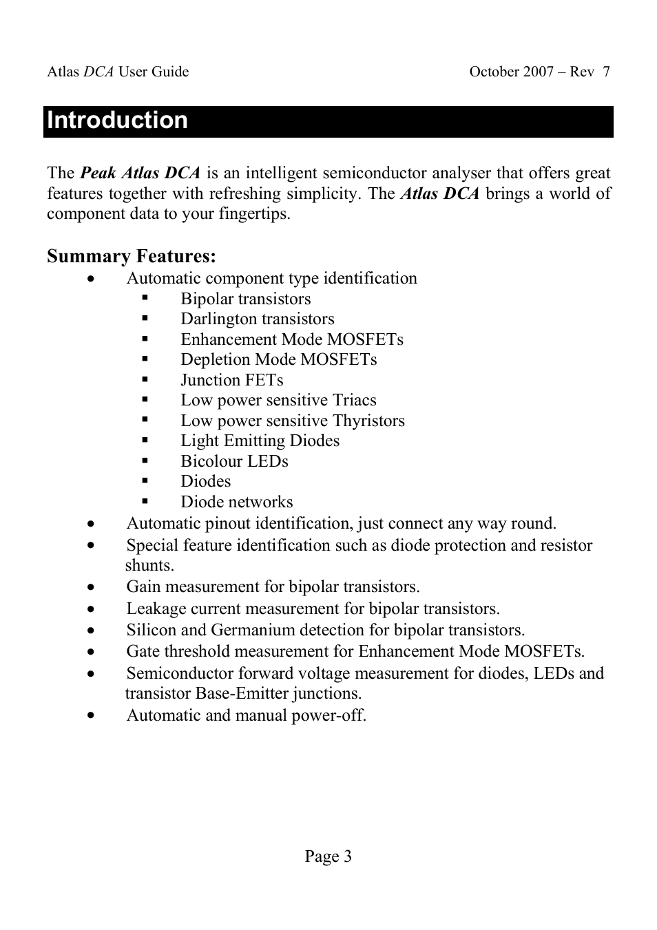 Introduction | Velleman DCA55 User Manual | Page 3 / 26