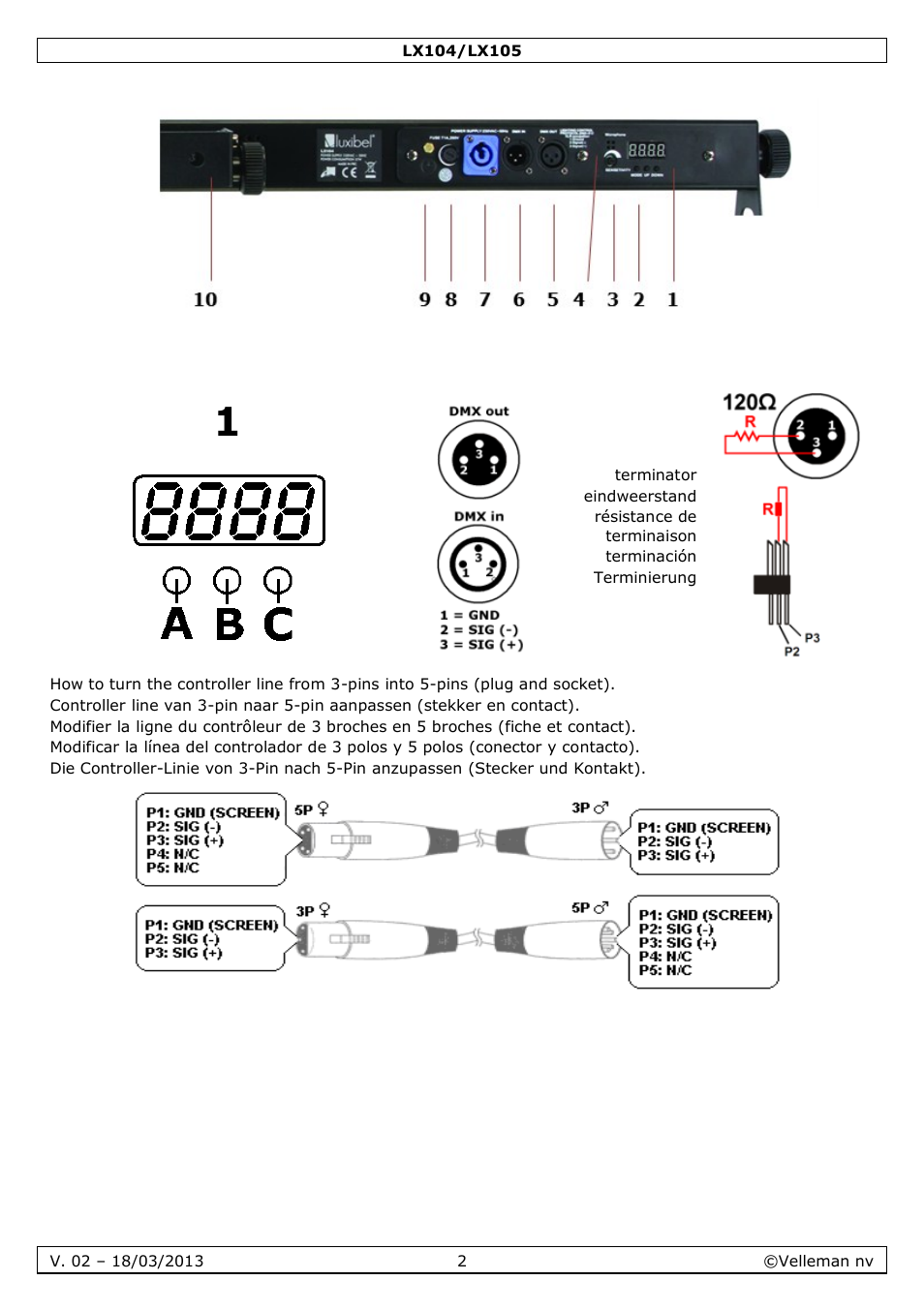 Velleman LX104 User Manual | Page 2 / 40