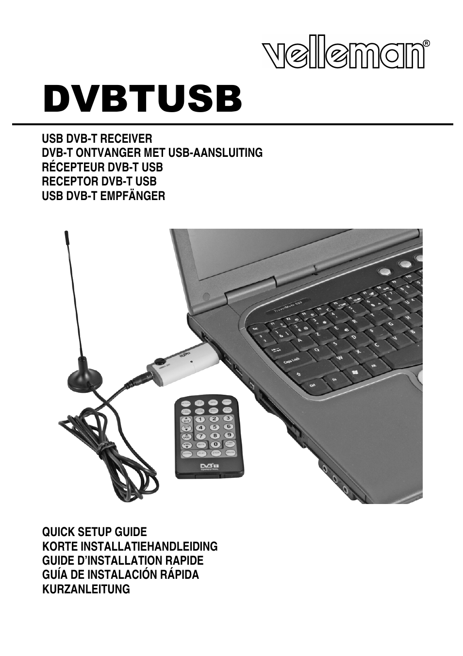 Velleman DVBTUSB User Manual | 12 pages