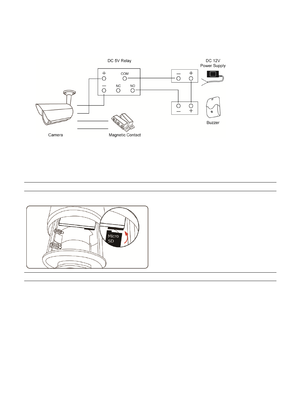 5 external alarm connection | Velleman CAMIP16 Quick Installation Guide User Manual | Page 6 / 40