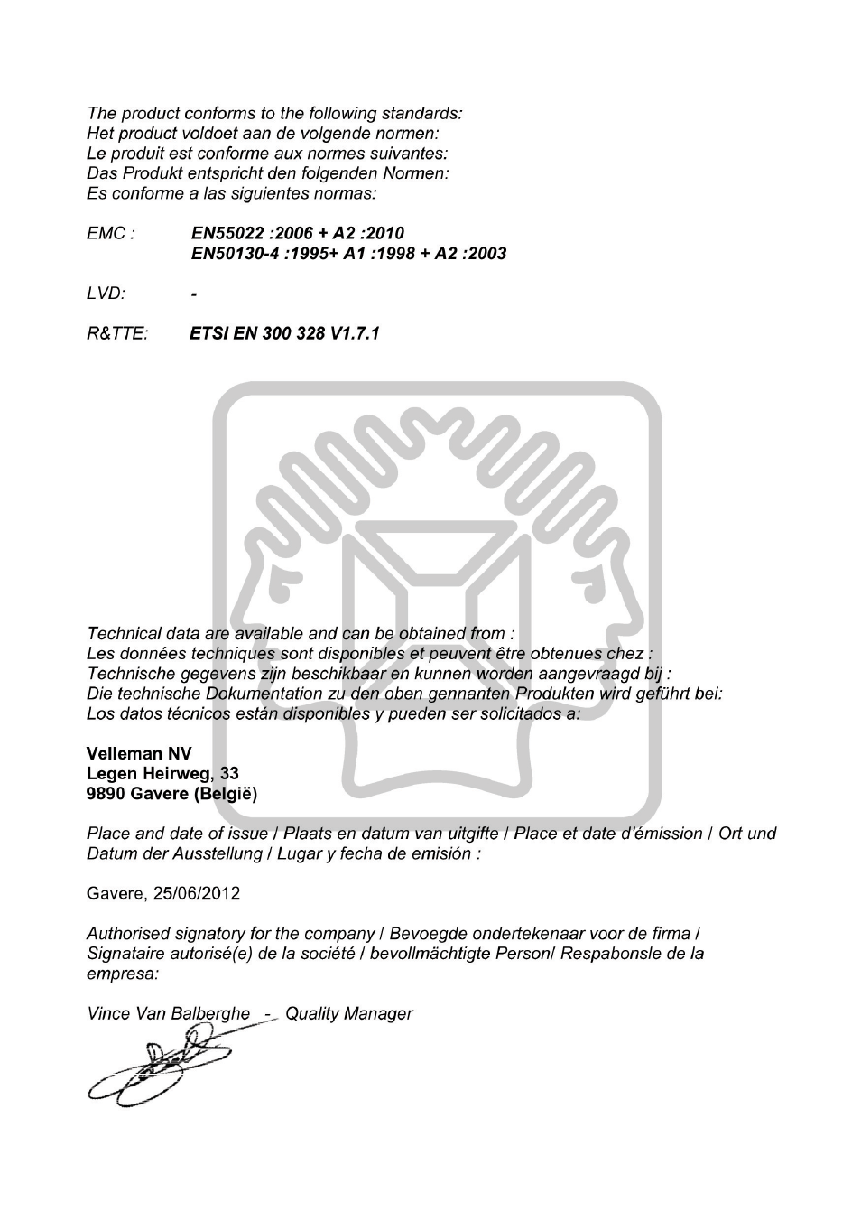 Velleman CAMIP14 User Manual | Page 32 / 34