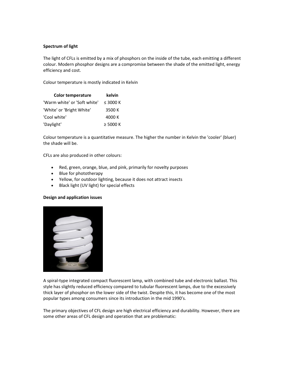Velleman Compact fluorescentlamps(CFL) User Manual | Page 3 / 6