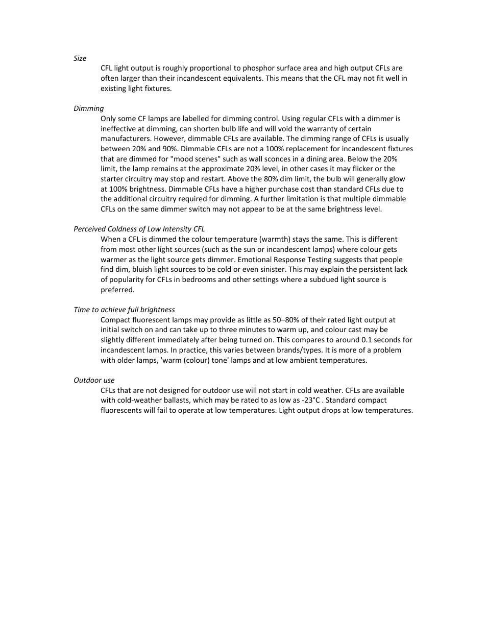 Velleman Compact fluorescentlamps(CFL) User Manual | Page 4 / 6