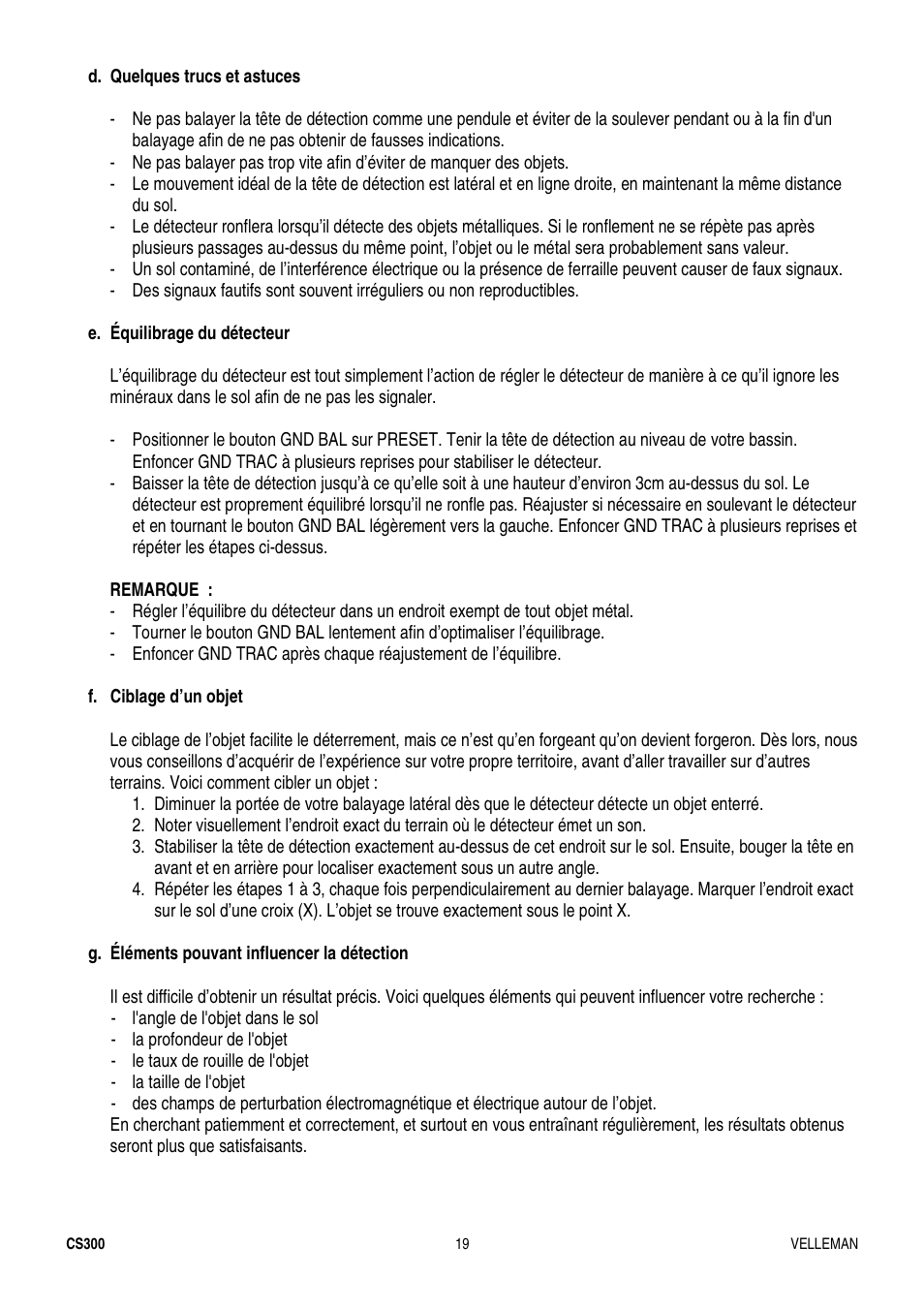 Velleman CS300 User Manual | Page 19 / 40