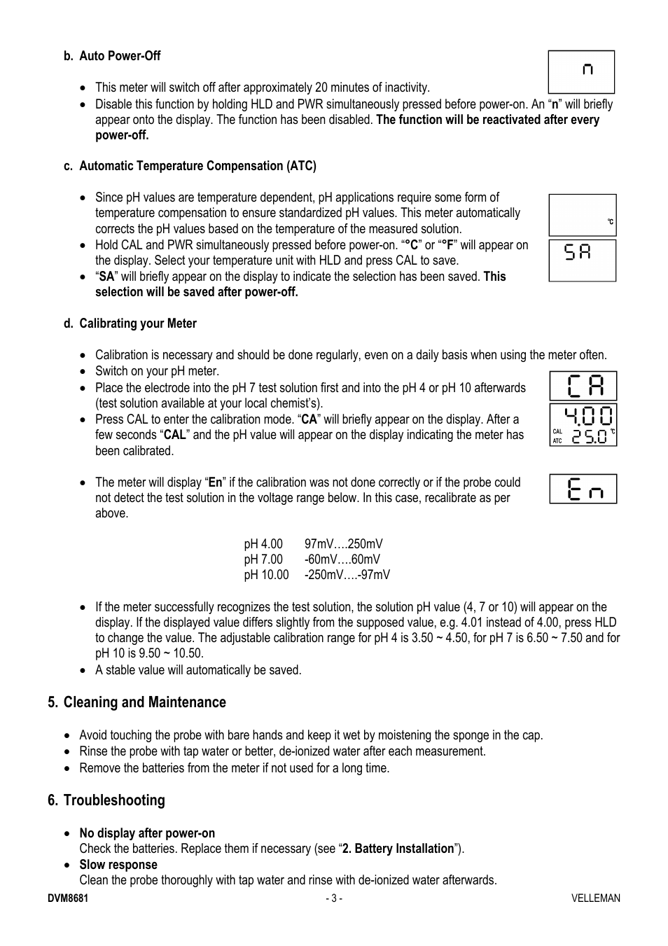 Velleman DVM8681 User Manual | Page 3 / 22
