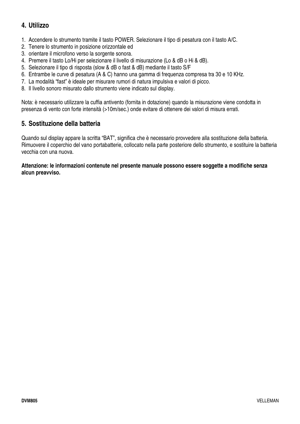 Velleman DVM805 User Manual | Page 11 / 11