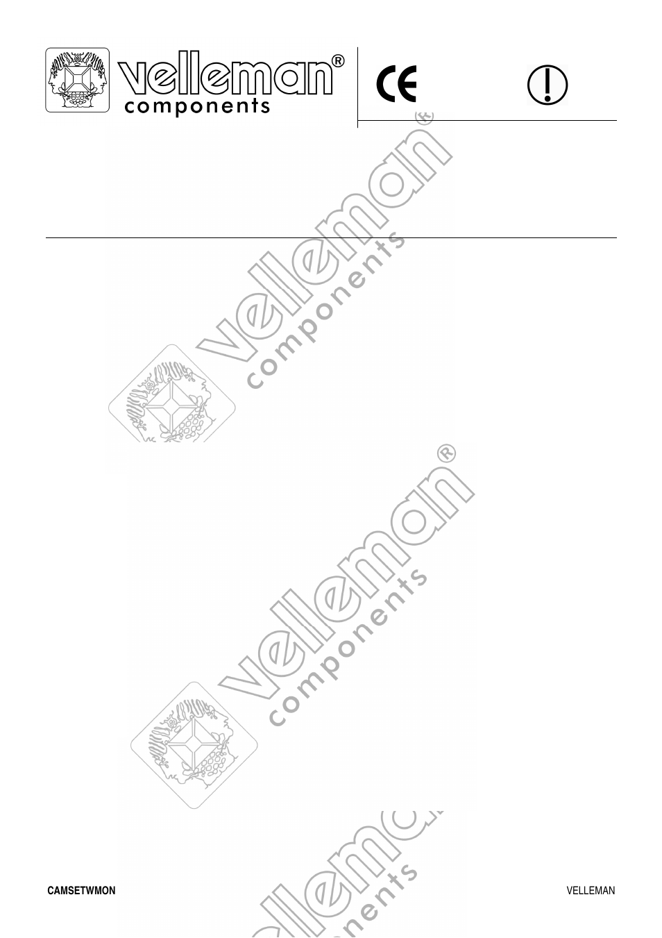 Velleman CAMSETWMON User Manual | Page 3 / 4