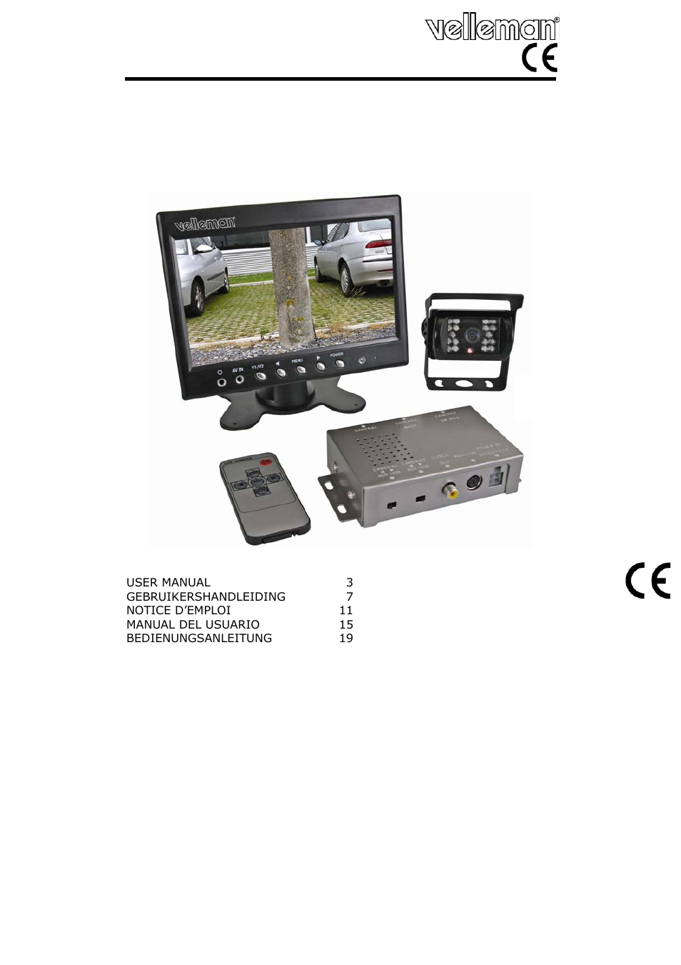 Velleman CAMSET21 User Manual | 25 pages