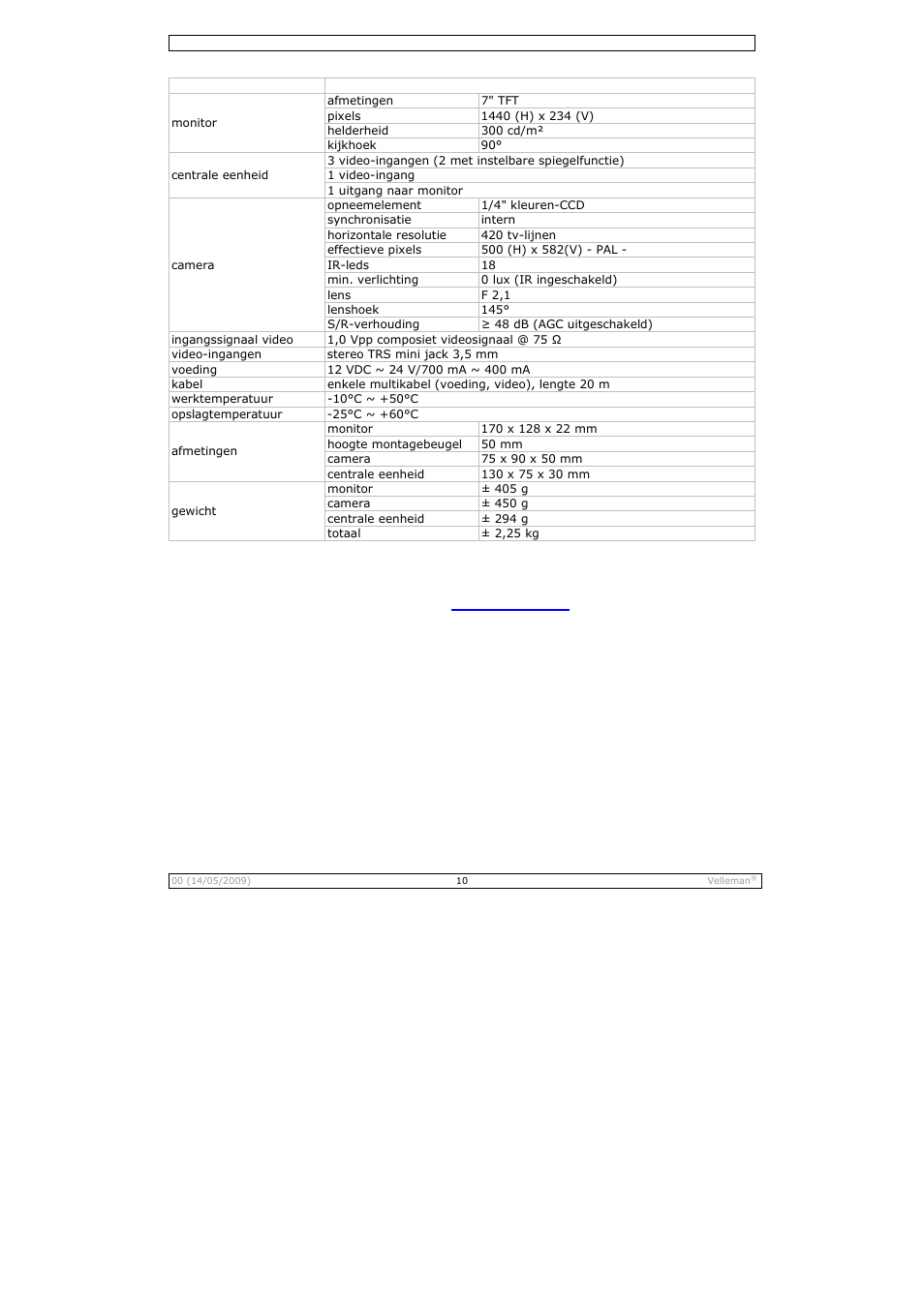 Velleman CAMSET21 User Manual | Page 10 / 25