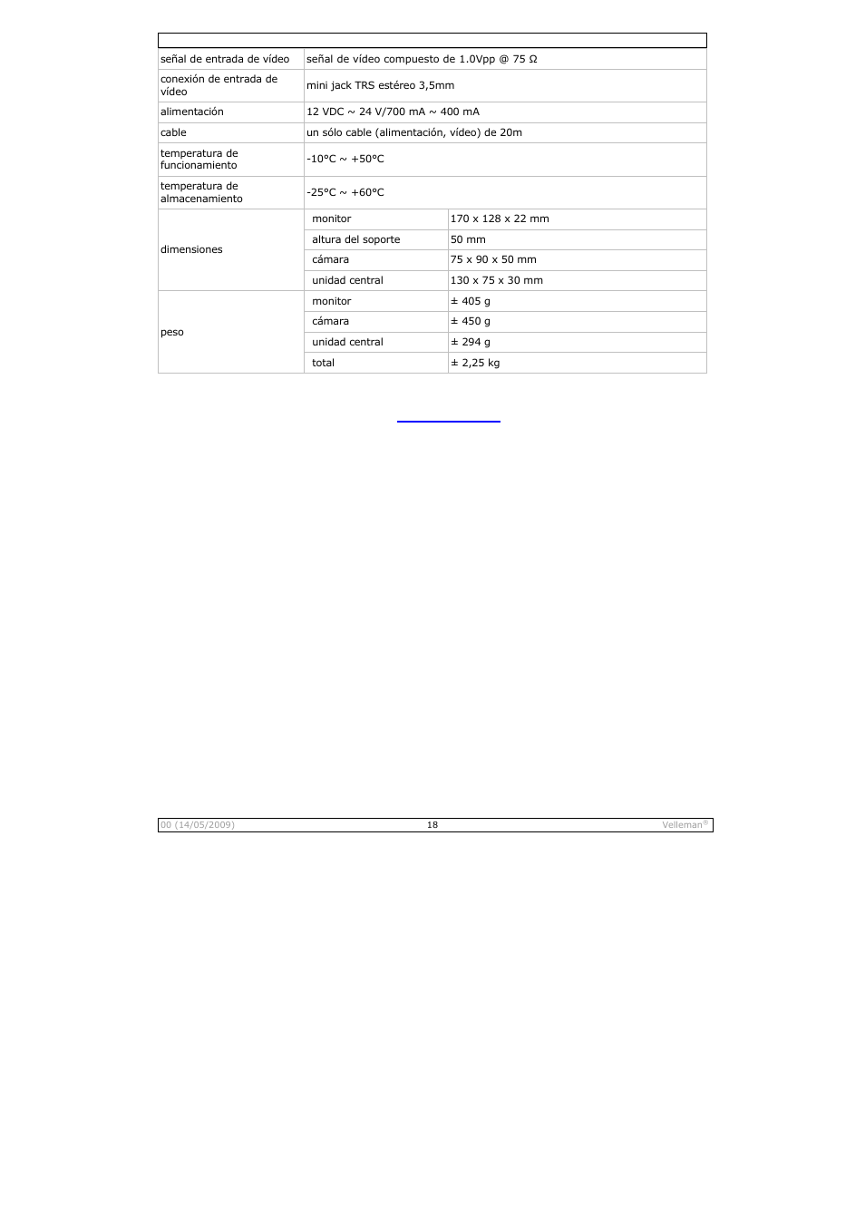Velleman CAMSET21 User Manual | Page 18 / 25