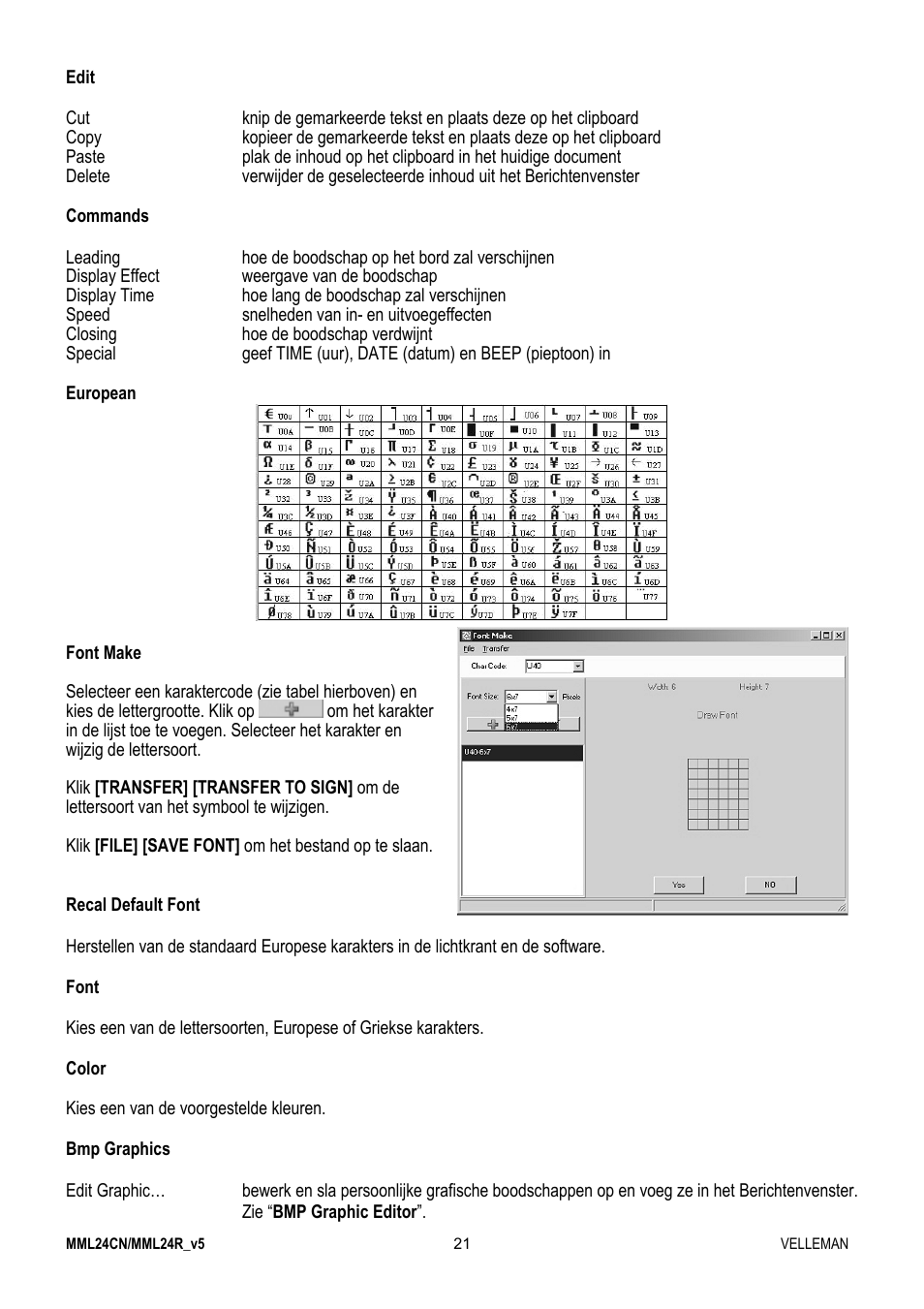 Velleman MML24CN User Manual | Page 21 / 84