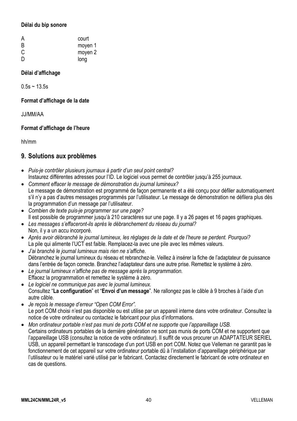 Velleman MML24CN User Manual | Page 40 / 84