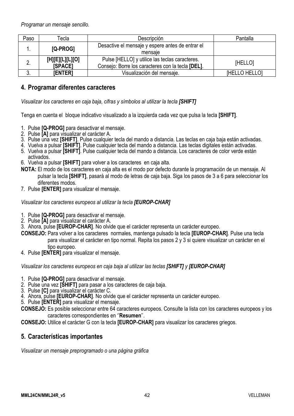 Velleman MML24CN User Manual | Page 42 / 84