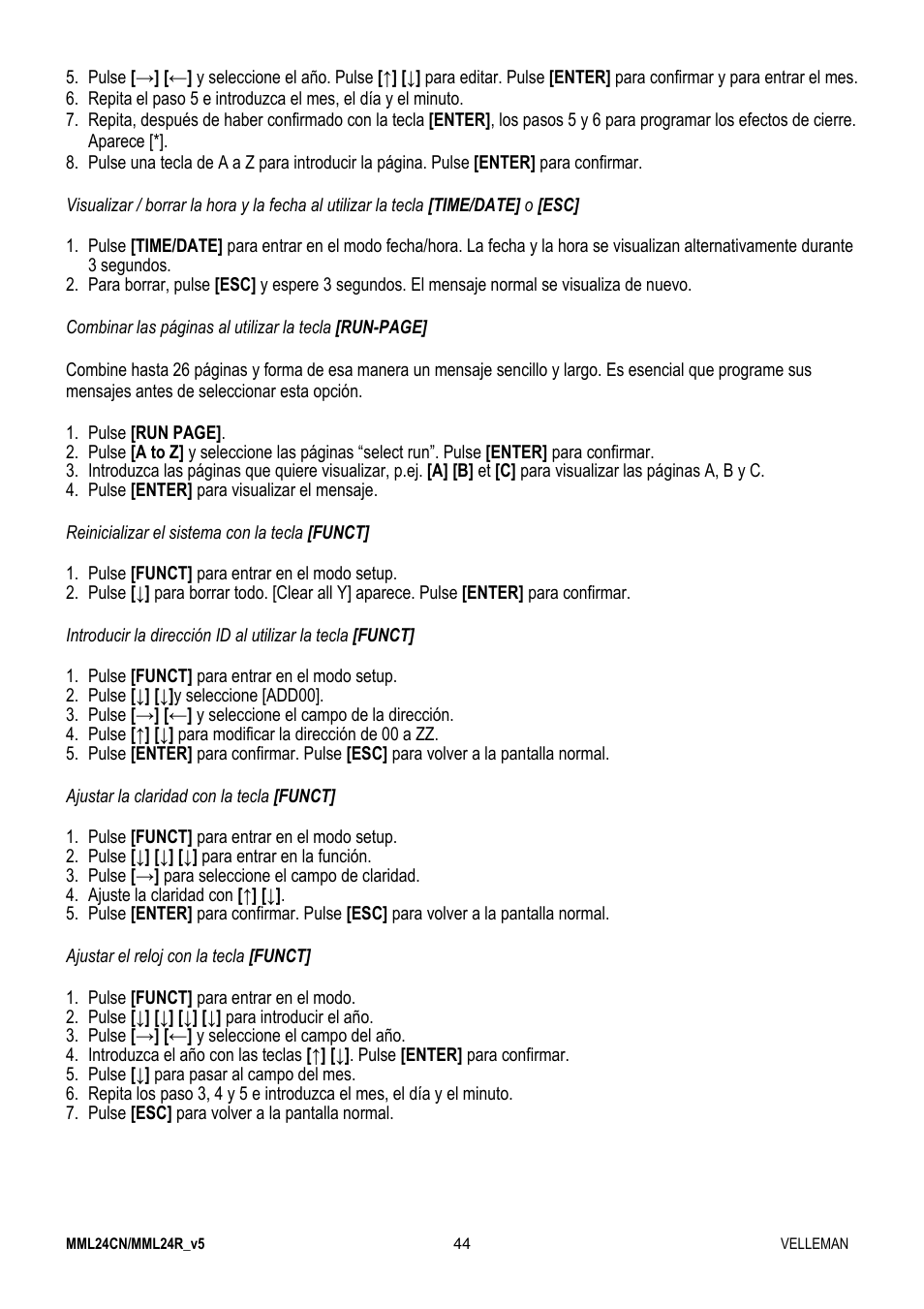 Velleman MML24CN User Manual | Page 44 / 84